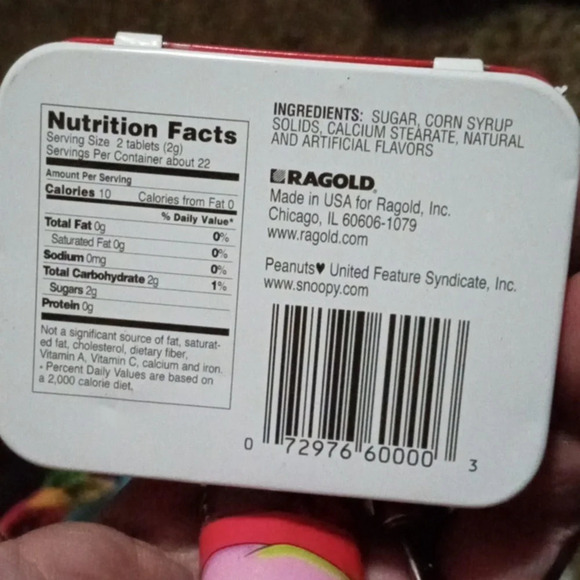 peanuts Snoopy and CharlieBrown Mint Tin Case 50 Year Anniversary Collectibles - Picture 6 of 10